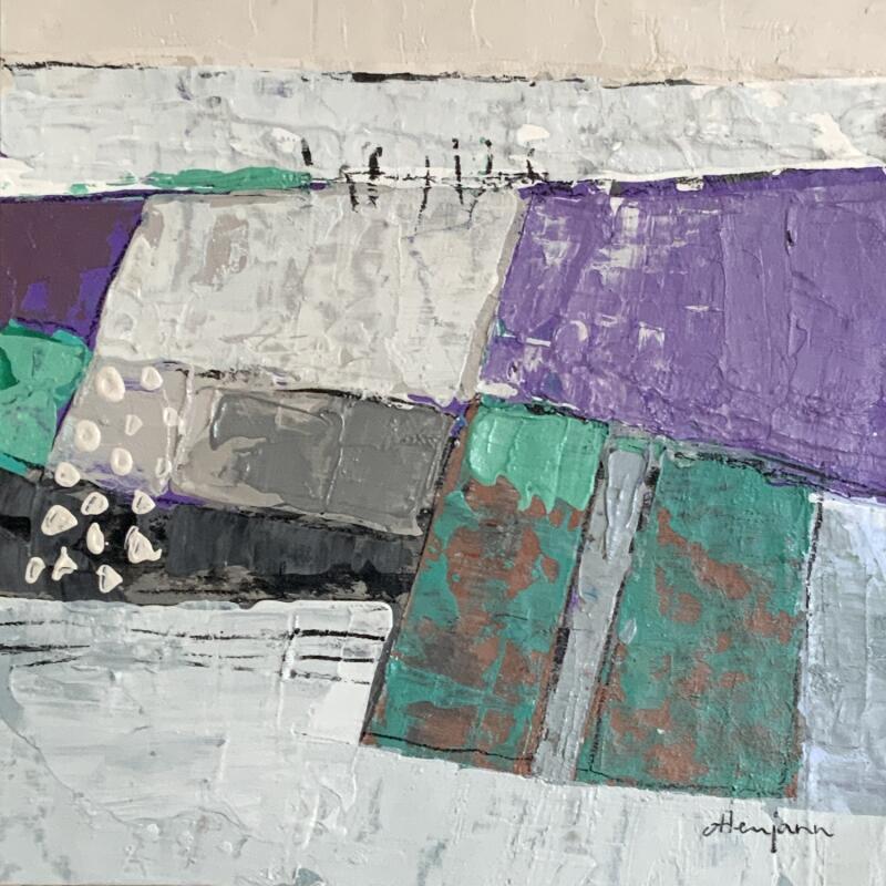 Painting Échos de silence 1 by Ottenjann Andrea | Painting Abstract Landscapes Acrylic