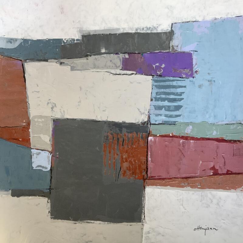 Peinture Souffle du nord par Ottenjann Andrea | Tableau Abstrait Paysages Acrylique