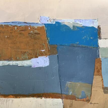 Peinture Paysage réduit 3 par Ottenjann Andrea | Tableau Abstrait Acrylique Paysages