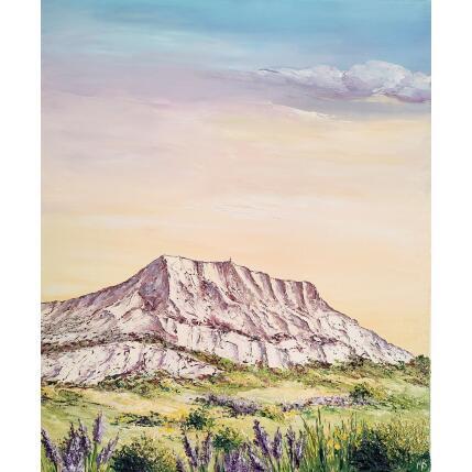 Peinture Sainte Victoire couleurs pastels par Blandin Magali | Tableau Art Singulier Acrylique, Aquarelle, Ardoise, Bois, Carton, Collage, Encre, Feuille d'argent, Feuille d'or, Fusain, Gouache, Graffiti, Grès, Huile, Laque, Métal, Papier, Pastel, Pigments, Plexiglas, Posca, Poudre de marbre, Pyrogravure, Résine, Sable, Textile, Upcycling, Zinc Animaux, Architecture, Cinéma, Enfant, Icones Pop, Marine, Minimaliste, Mode, Musique, Nature, Natures mortes, Noir & blanc, Nu, Paysages, Portraits, Scènes de vie, Société, Sport, Urbain