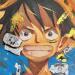 Painting Luffy Smile by Caizergues Noël  | Painting Pop-art Pop icons Acrylic Gluing