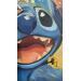 Peinture Stitch Smile par Caizergues Noël  | Tableau Pop-art Icones Pop Acrylique Collage