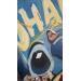 Peinture Stitch Smile par Caizergues Noël  | Tableau Pop-art Icones Pop Acrylique Collage