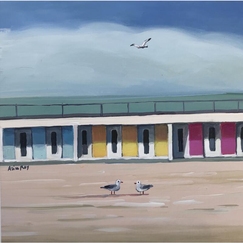 Gemälde Cabine Jaune von Alice Roy | Gemälde Figurativ Marine Öl