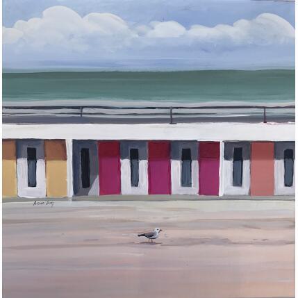 Peinture Cabine Rose par Alice Roy | Tableau Figuratif Huile Marine