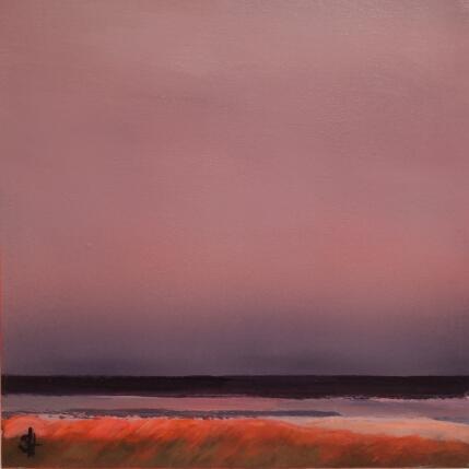 Peinture VIOLET SKY OVER THE SEA par Herz Svenja | Tableau