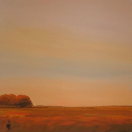 Peinture FIELDS IN WARM LIGHT par Herz Svenja | Tableau