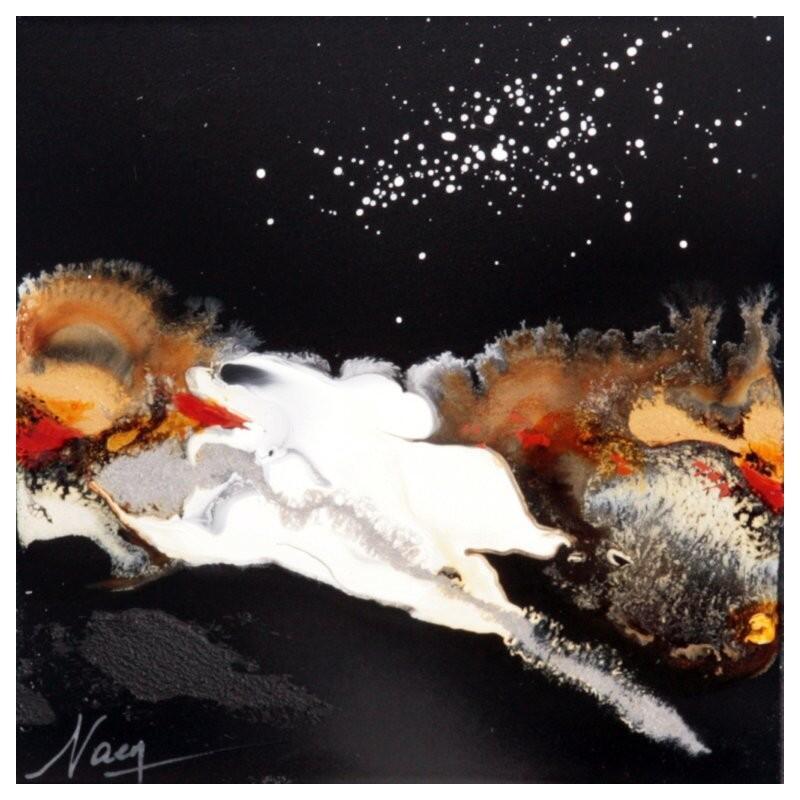 Peinture C3849 par Naen | Tableau Abstrait Acrylique Encre