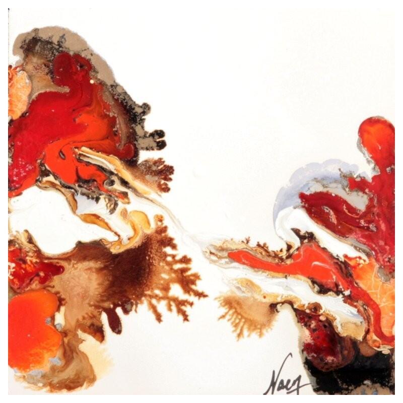 Peinture C3843 par Naen | Tableau Abstrait Acrylique Encre