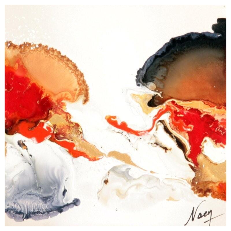 Peinture C3844 par Naen | Tableau Abstrait Acrylique Encre