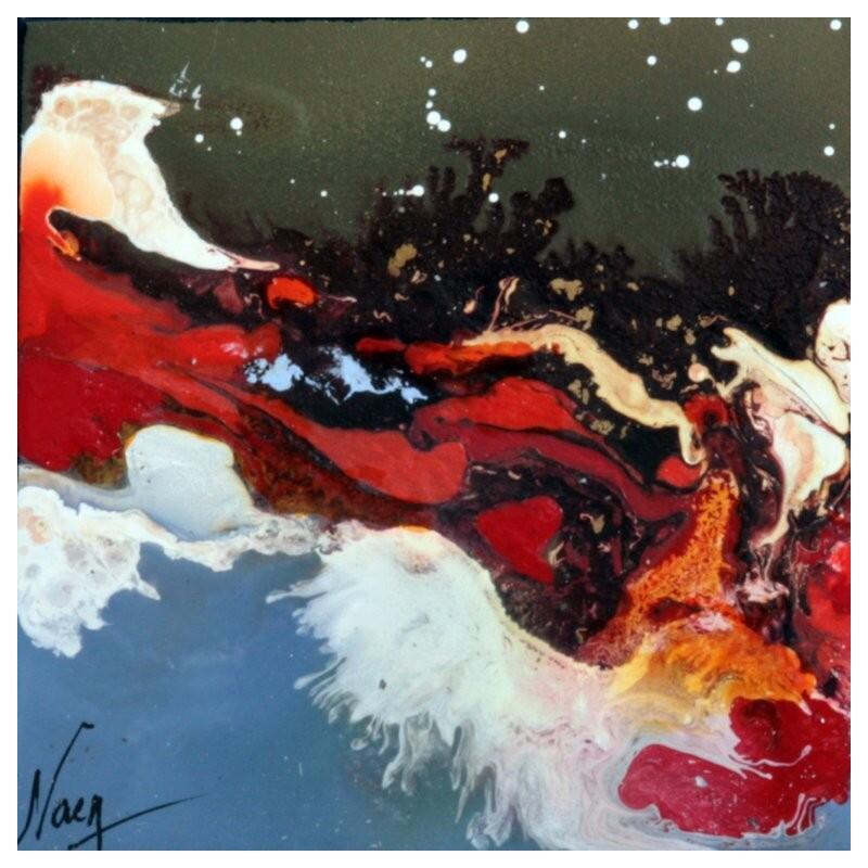 Peinture C3634 par Naen | Tableau Abstrait Acrylique Encre