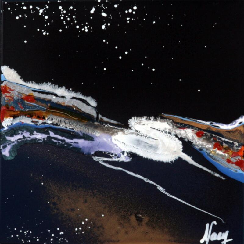 Peinture C2815 par Naen | Tableau Abstrait Acrylique Encre