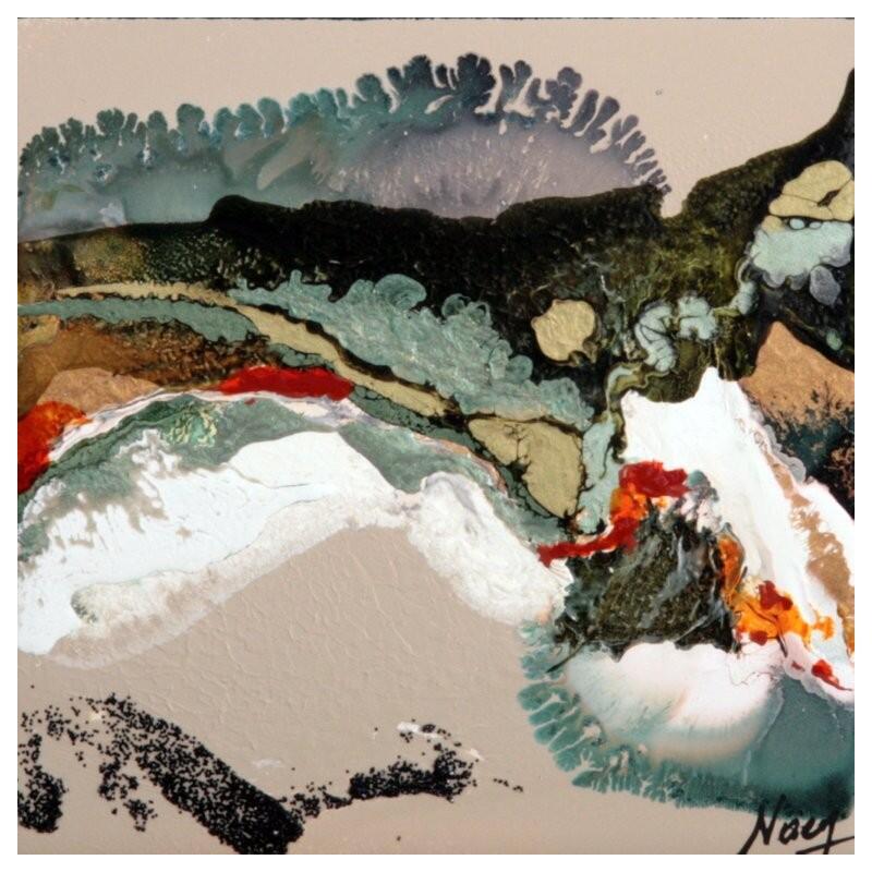 Peinture C3696 par Naen | Tableau Abstrait Acrylique Encre