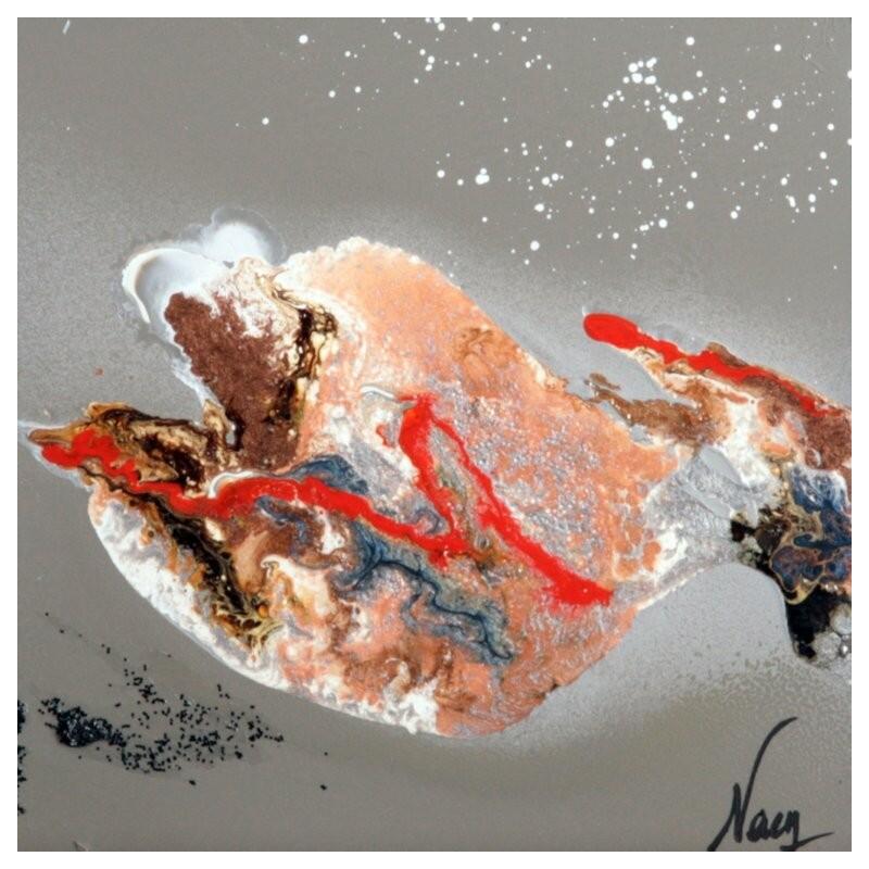 Peinture C3718 par Naen | Tableau Abstrait Acrylique Encre