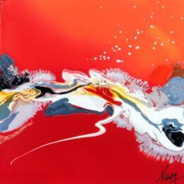 Peinture C3833 par Naen | Tableau Abstrait Acrylique, Encre