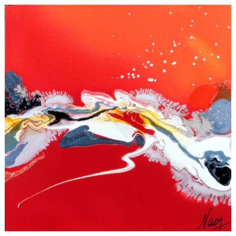 Peinture C3833 par Naen | Tableau Abstrait Acrylique Encre