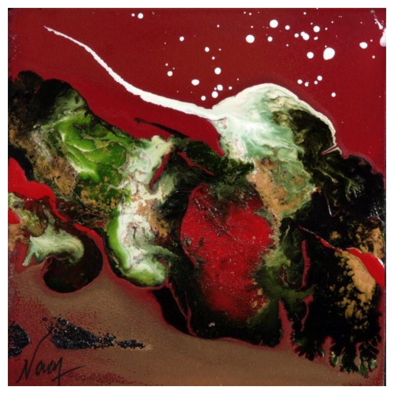 Peinture C3635 par Naen | Tableau Abstrait Acrylique Encre