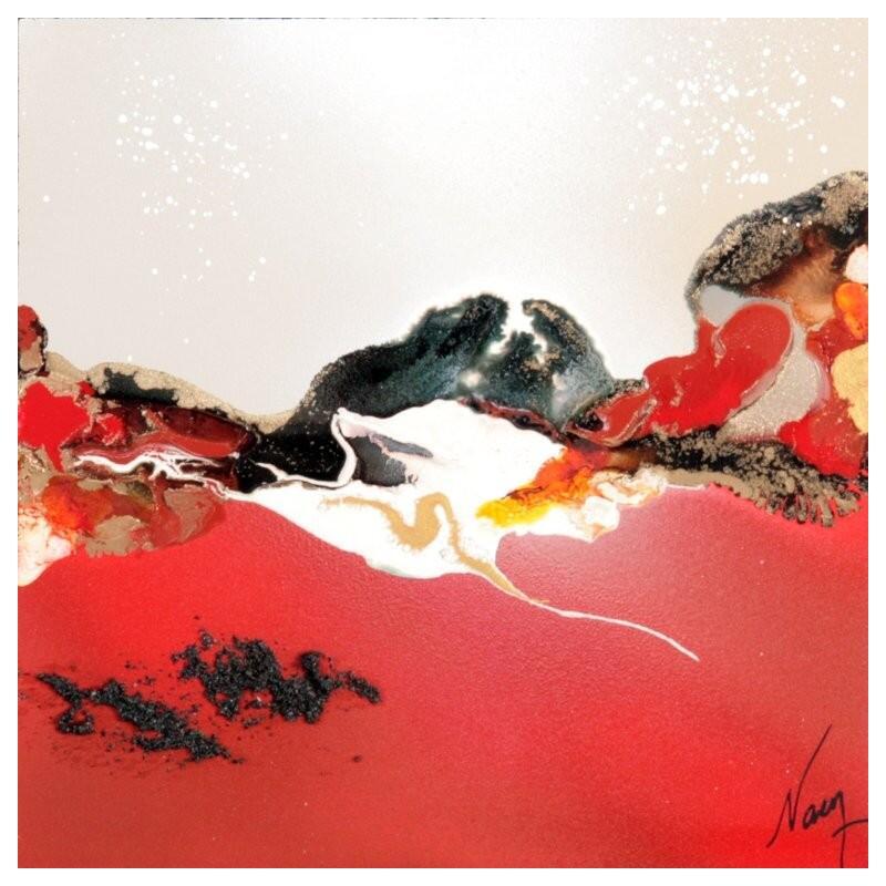 Peinture C3871 par Naen | Tableau Abstrait Acrylique Encre