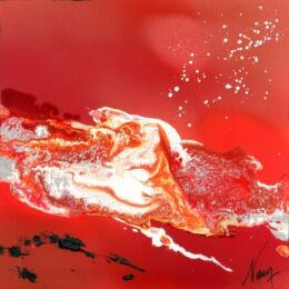 Painting C3870 by Naen | Painting Abstract Acrylic, Ink Pop icons