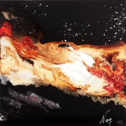 Painting C3869 by Naen | Painting Abstract Acrylic, Ink Pop icons