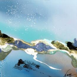 Painting C3734 by Naen | Painting Abstract Acrylic, Ink Pop icons