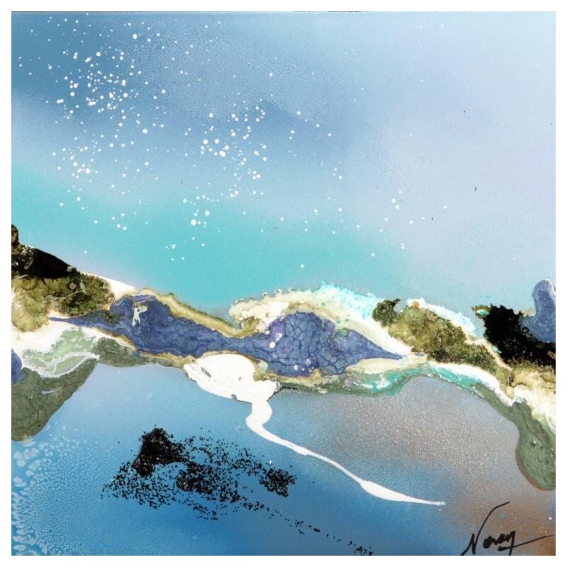 Peinture C3734 par Naen | Tableau Abstrait Acrylique Encre