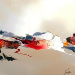 Peinture C3874 par Naen | Tableau Abstrait Acrylique, Encre