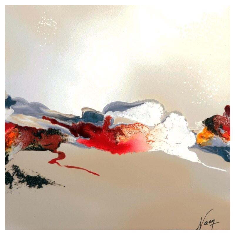 Peinture C3874 par Naen | Tableau Abstrait Acrylique Encre