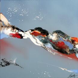 Peinture C3877 par Naen | Tableau Abstrait Acrylique, Encre