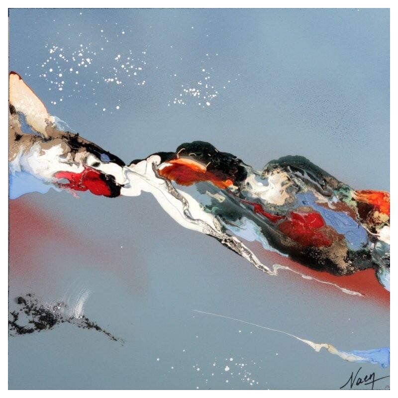 Peinture C3877 par Naen | Tableau Abstrait Acrylique Encre