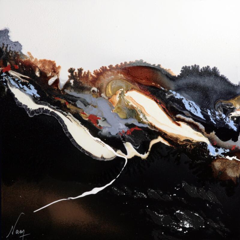 Peinture C3401 par Naen | Tableau Abstrait Acrylique Encre