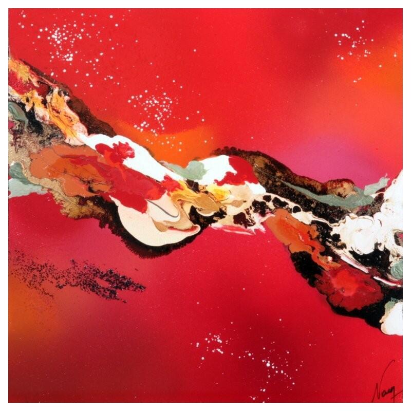 Peinture C3816 par Naen | Tableau Abstrait Acrylique Encre