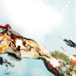 Painting C3864 by Naen | Painting Abstract Acrylic, Ink