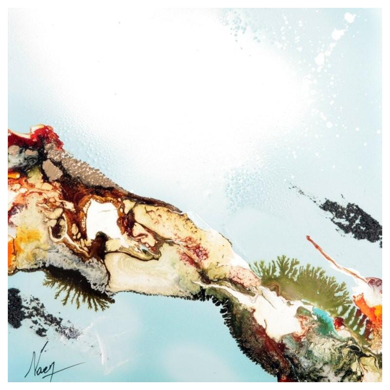 Peinture C3864 par Naen | Tableau Abstrait Acrylique Encre