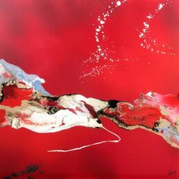 Painting C3841 by Naen | Painting Abstract Acrylic, Ink