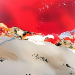 Peinture C3842A par Naen | Tableau Abstrait Acrylique, Encre