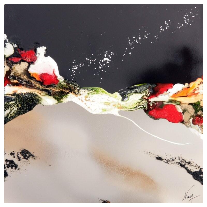 Peinture C3879 par Naen | Tableau Abstrait Acrylique Encre