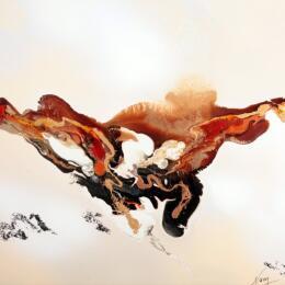 Painting C3751 by Naen | Painting Abstract Acrylic, Ink