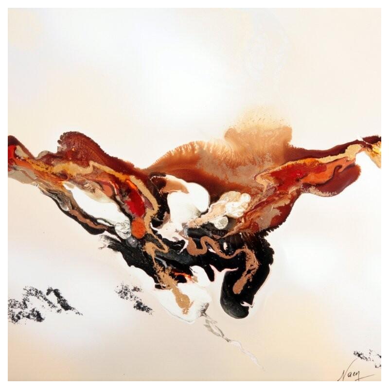 Peinture C3751 par Naen | Tableau Abstrait Acrylique Encre