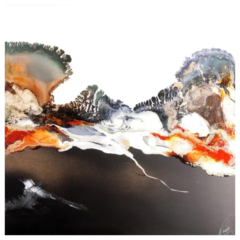 Peinture C3818 par Naen | Tableau Abstrait Acrylique Encre