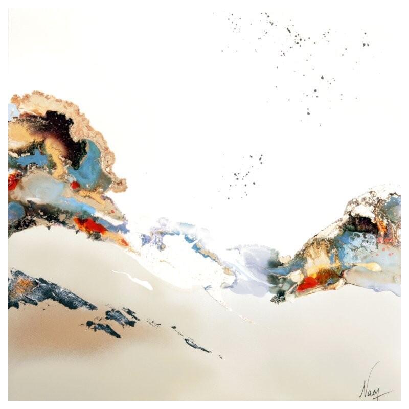 Peinture C3819 par Naen | Tableau Abstrait Acrylique Encre