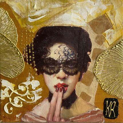 Peinture Reflection par Romanelli Karine | Tableau Figuratif Acrylique, Collage Portraits, Scènes de vie