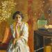 Painting Sépia dreams  by Romanelli Karine | Painting Figurative Portrait Life style Acrylic Gluing