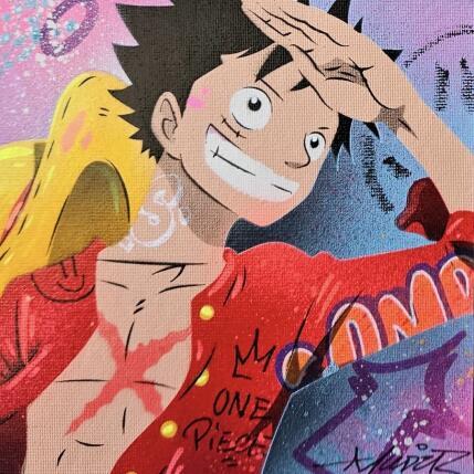 Painting Luffy  by Lemoine Mael | Painting Pop-art Acrylic, Graffiti Pop icons