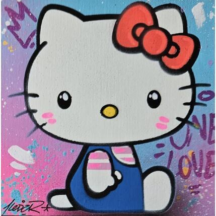 Painting Hello Kitty by Lemoine Mael | Painting Pop-art Acrylic, Graffiti Pop icons