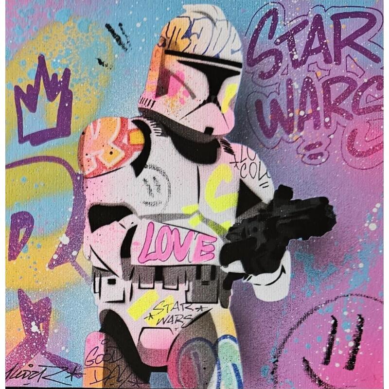 Painting Clone 48 by Lemoine Mael | Painting Pop-art Pop icons Graffiti Acrylic