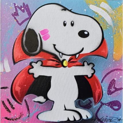 Painting Snoopy Drac by Lemoine Mael | Painting Pop-art Acrylic, Graffiti Pop icons