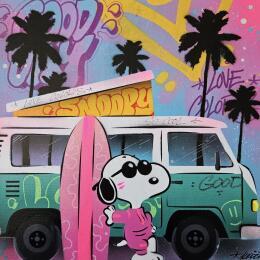 Painting Snoop Angeles by Lemoine Mael | Painting Pop-art Acrylic, Graffiti Pop icons