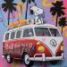 Painting Van life by Lemoine Mael | Painting Pop-art Pop icons Graffiti Acrylic