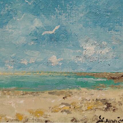Peinture En Baie de Somme par Sannier Daniel | Tableau Impressionnisme Huile Paysages